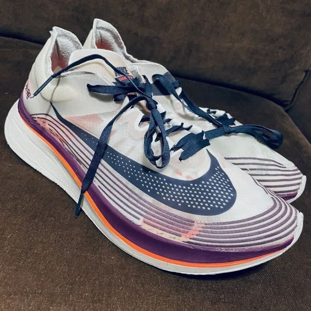 Nike NikeLab Zoom Fly SP Running ‘ Neutral Indigo' AA3172-500 Size 11.5 45.5